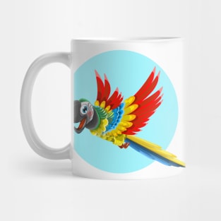 Cartoon Parrot. Mug